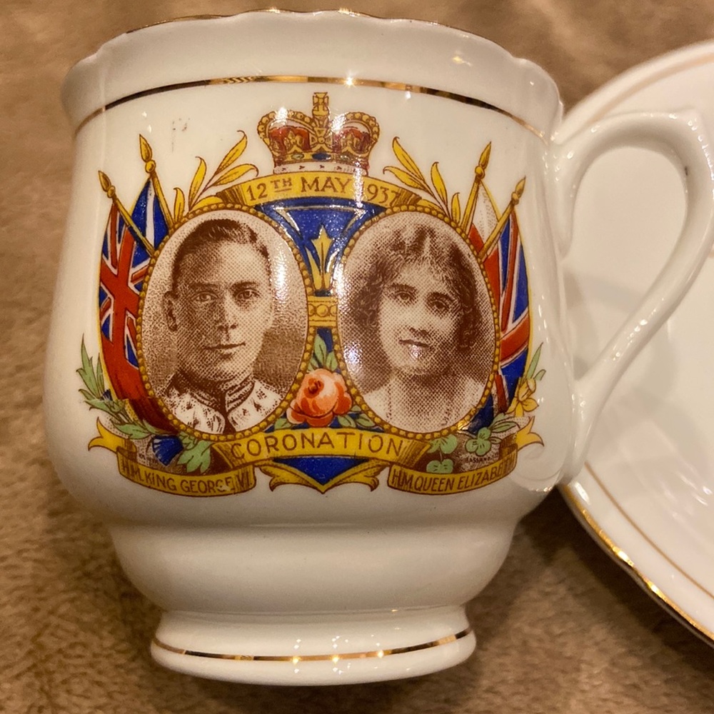 Sutherland bone chine - coronation of HM King George VI- HM Queen Elizab…
